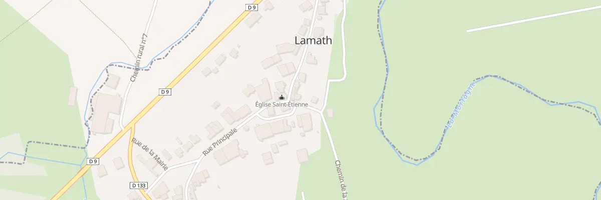 Plan du 3 Rue de la Fontaine à Lamath