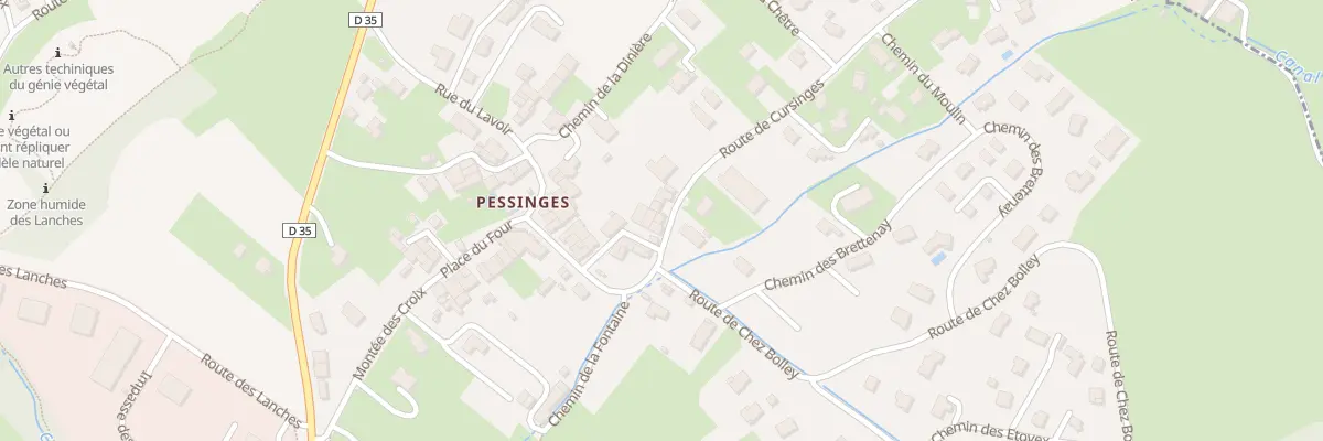 Plan du 163 Rte de Cursinges à Cervens