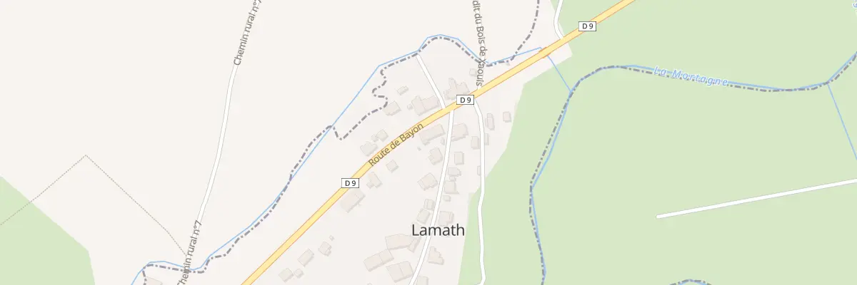 Plan du 1 Rte de Bayon à Lamath