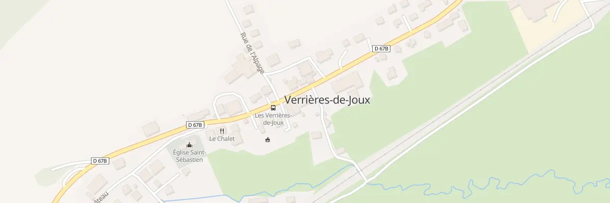 Plan du 24 Rue de Franche-comté à Verrières-de-Joux