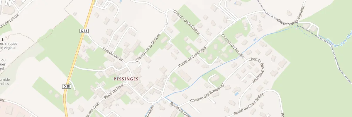 Plan du 229 Rte de Cursinges à Cervens