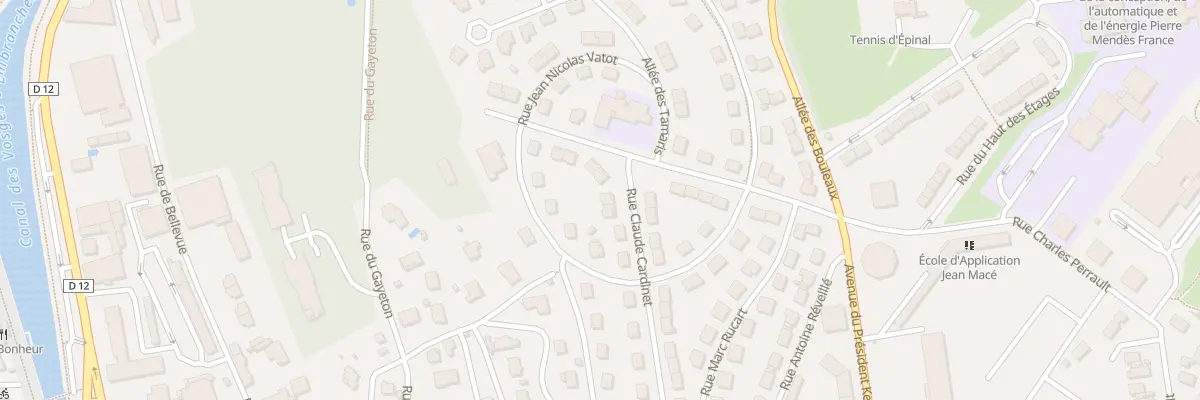 Plan du 33 Rue Claude Cardinet à Épinal