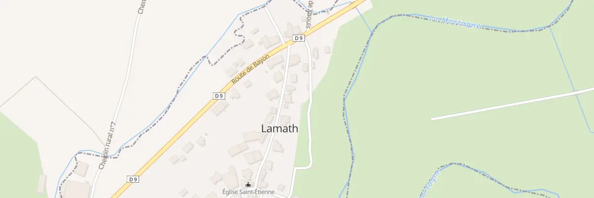 Plan du 9 Rue de la Côte à Lamath