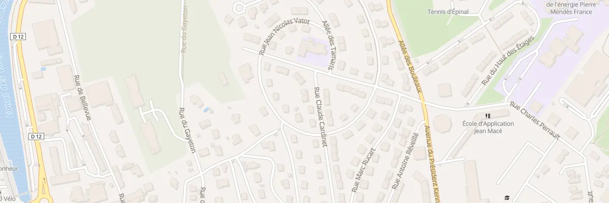 Plan du 31 Rue Claude Cardinet à Épinal
