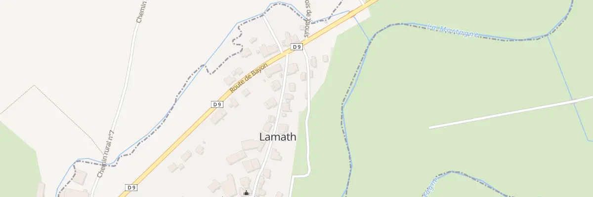 Plan du 7 Rue de la Côte à Lamath