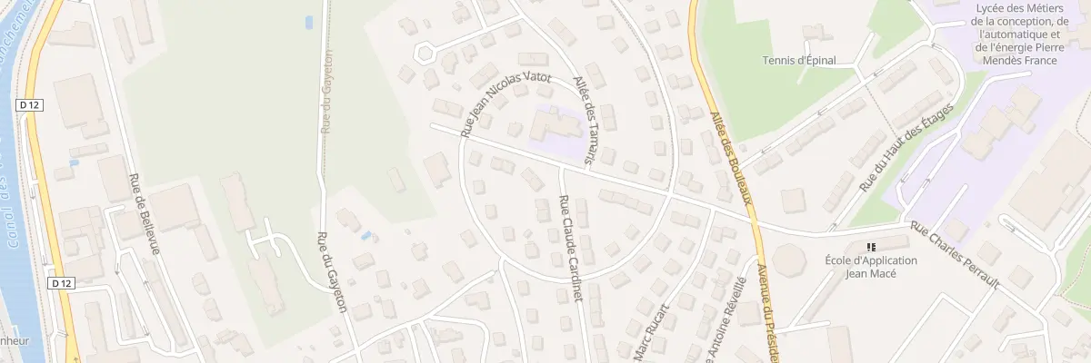 Plan du 35 Rue Claude Cardinet à Épinal