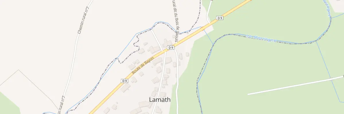 Plan du 1 Rue de la Côte à Lamath