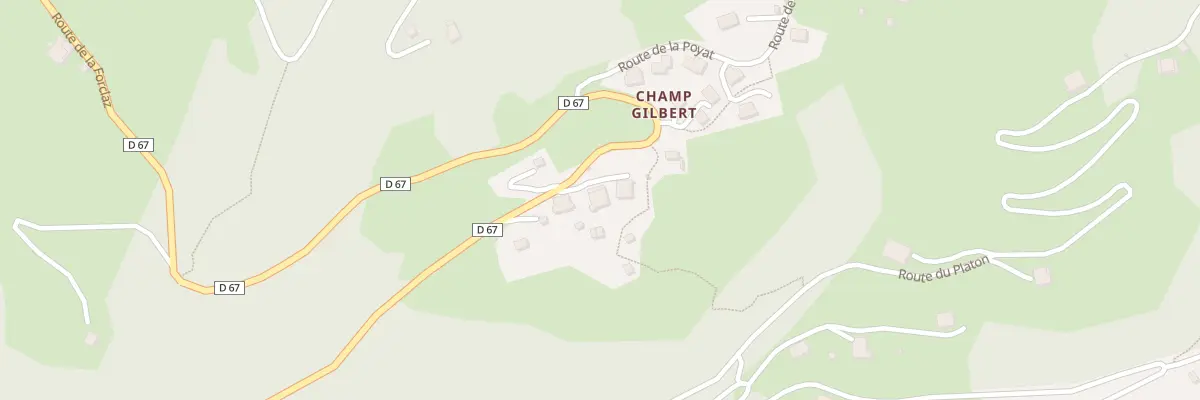 Plan du 2522 Rte de la Forclaz à Queige