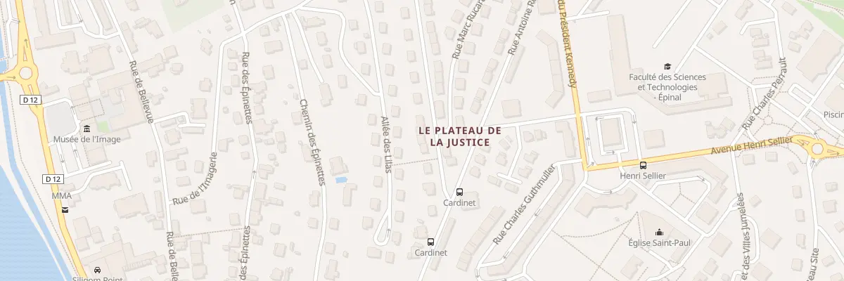 Plan du 9 Rue Claude Cardinet à Épinal