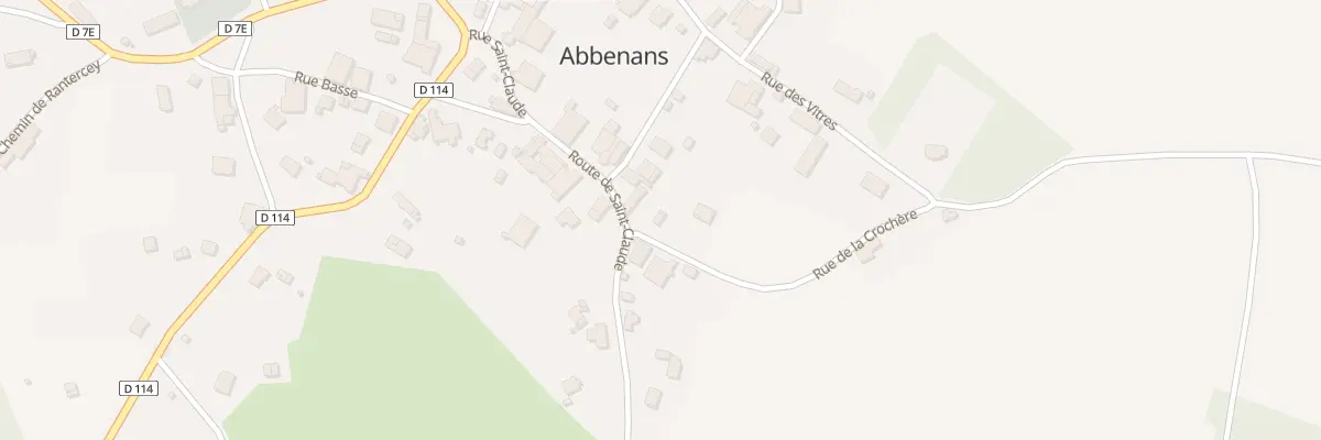 Plan du 1 Rue de la Crochère à Abbenans
