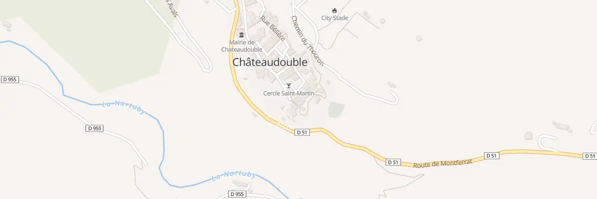 Plan du 5023 Rue du Four du Rocher à Châteaudouble