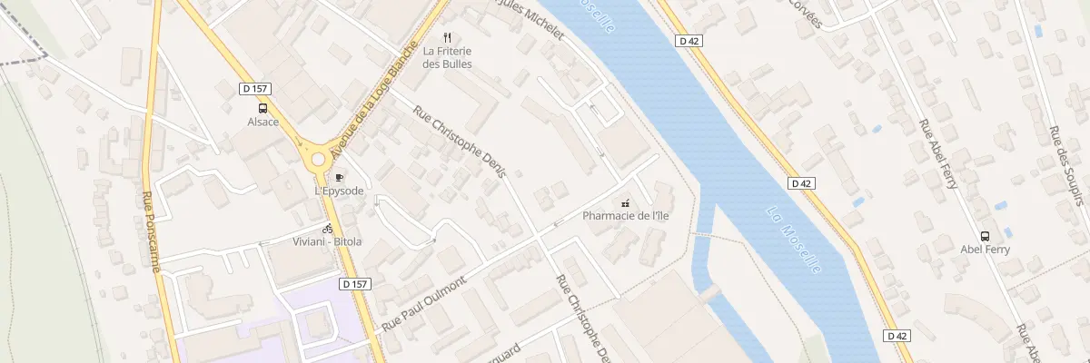 Plan du 10 Rue Christophe Denis à Épinal
