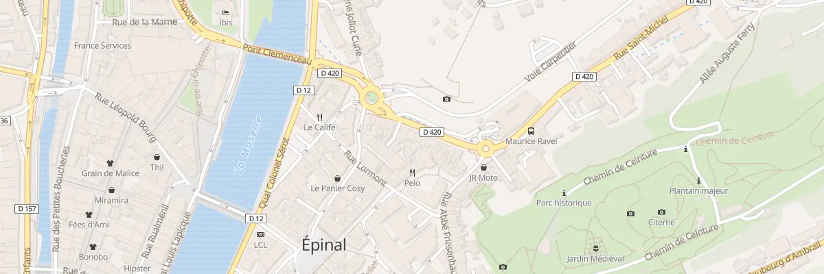 Plan du 16 Rue Entre les 2 Portes à Épinal