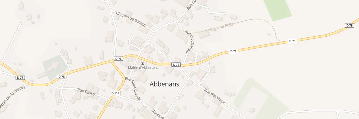 Plan du 21 Rue de la Paix à Abbenans