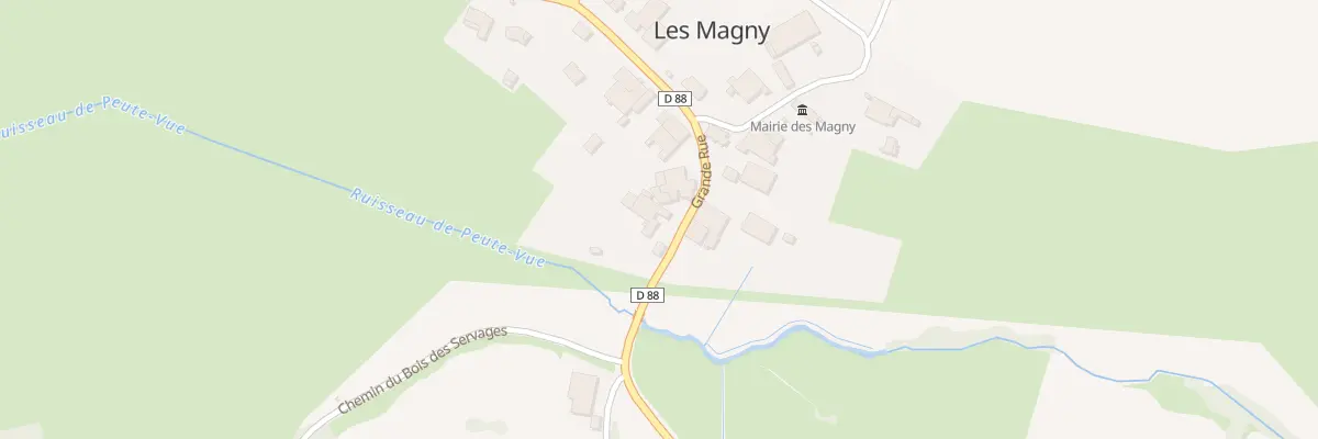 Plan du 1 Rue Grande Rue aux Magny