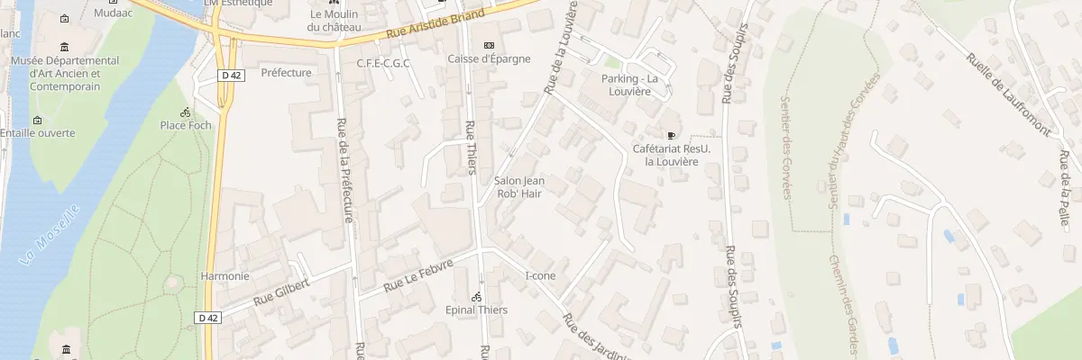 Plan du 25 Rue de la Louviére à Épinal
