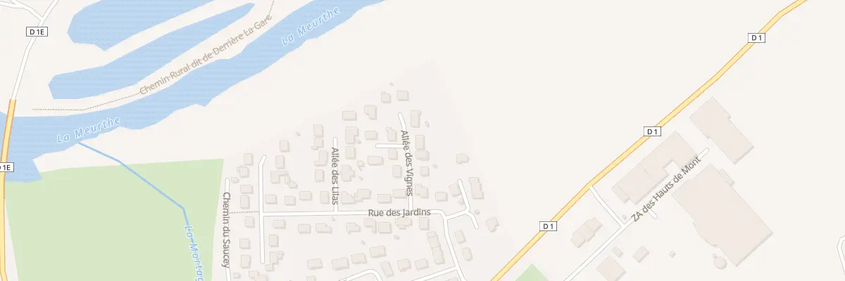 Plan du 5 All des Vignes à Mont-sur-Meurthe
