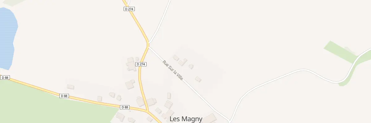 Plan du 5 Rue sur la Ville aux Magny