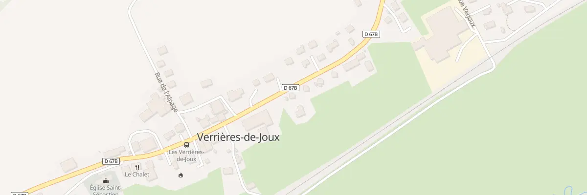 Plan du 28 Rue de Franche-comté à Verrières-de-Joux