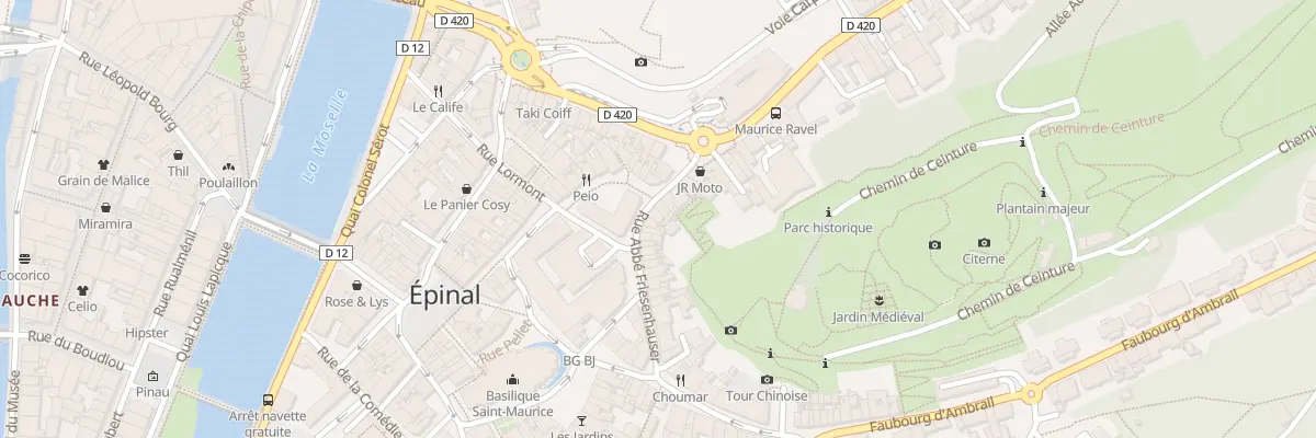 Plan du 34 Rue Abbé Friesenhauser à Épinal