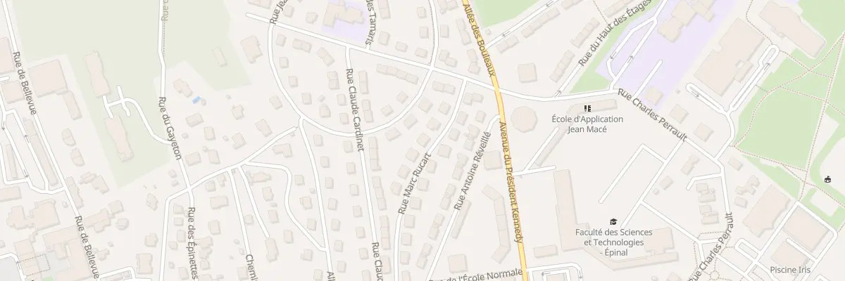 Plan du 7 Rue Marc Rucart à Épinal