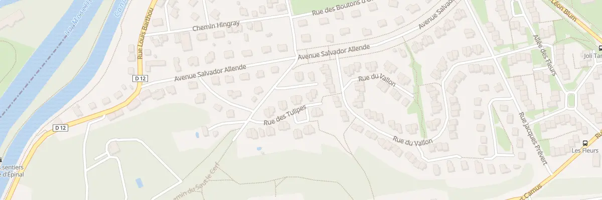 Plan du 11 Rue des Tulipes à Épinal