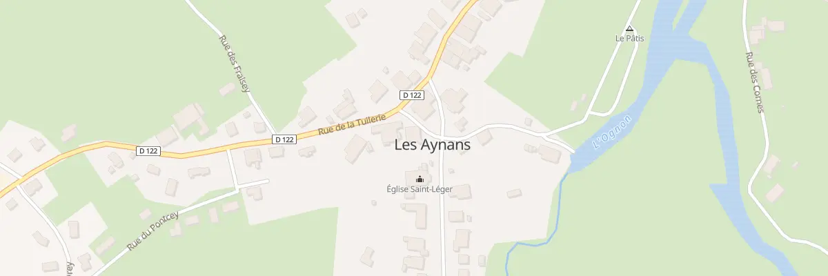 Plan du 6 Rue des Tilleuls aux Aynans