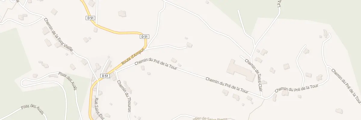 Plan du 5261 Le Pre de la Tour à Châteaudouble