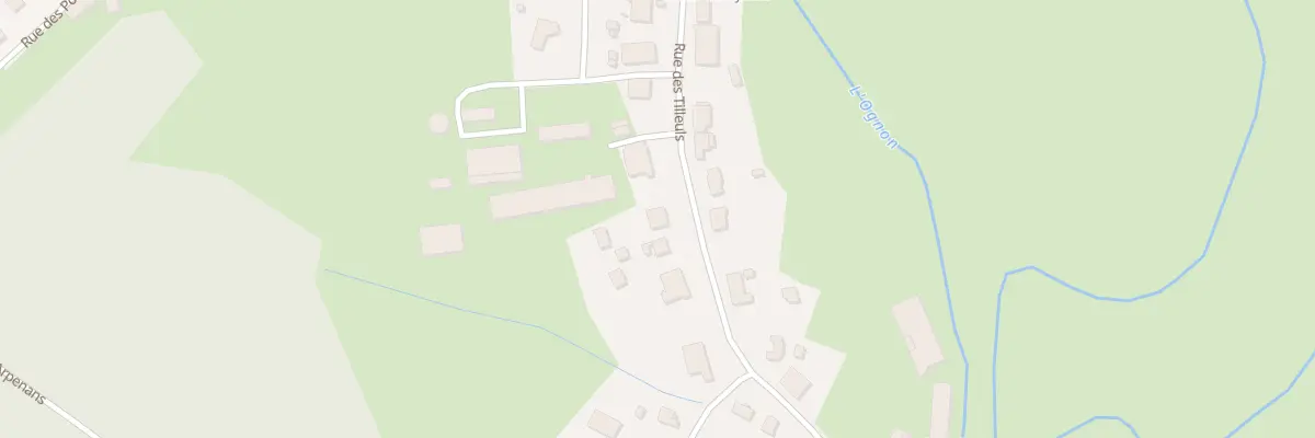 Plan du 28 Rue des Tilleuls aux Aynans