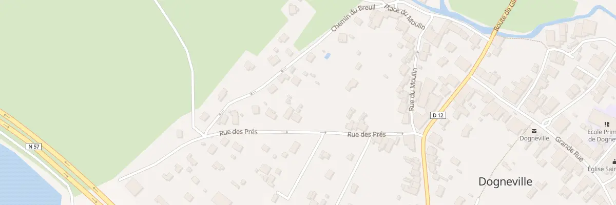 Plan du 12 Rue des Prés à Dogneville