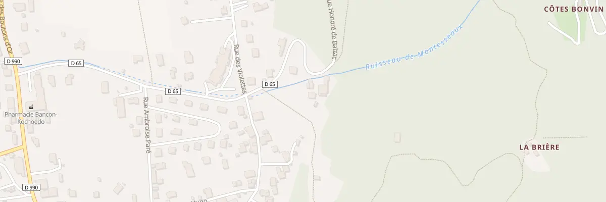 Plan du 5213 Rue Honore de Balzac à Tresserve