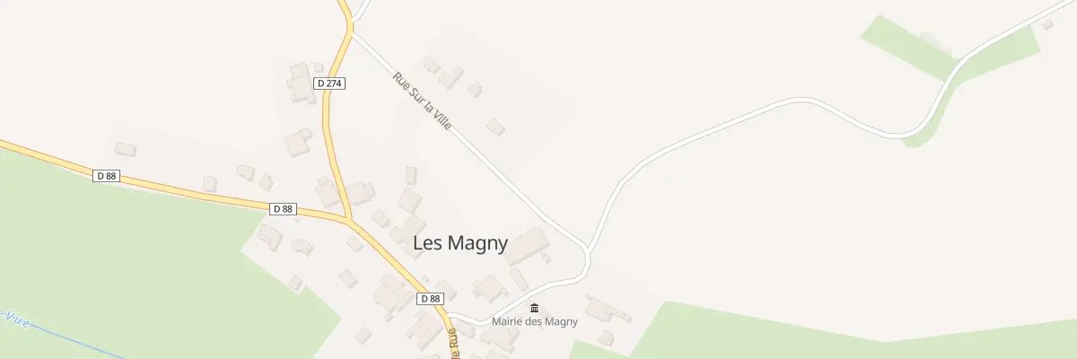 Plan du 11 Rue sur la Ville aux Magny