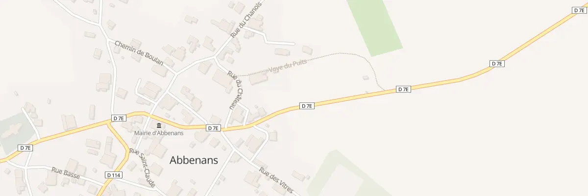 Plan du 5023 Au Village à Abbenans