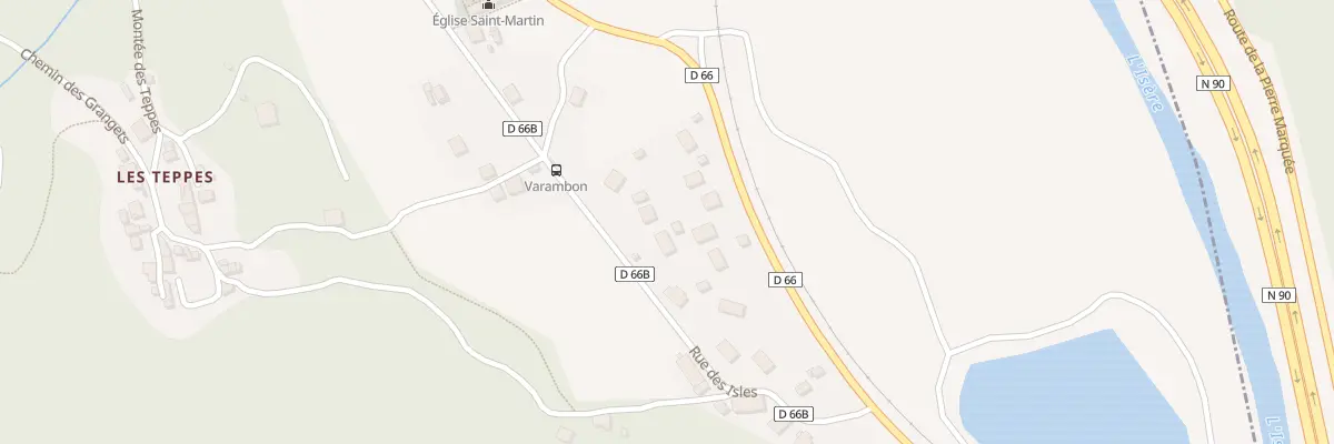 Plan du 65A Rue des isles à Rognaix