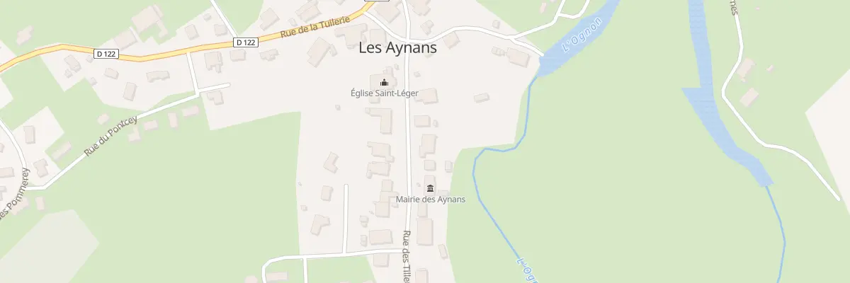 Plan du 9 Rue des Tilleuls aux Aynans