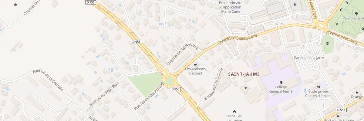 Plan du 280 Bd Léo Lagrange à Draguignan