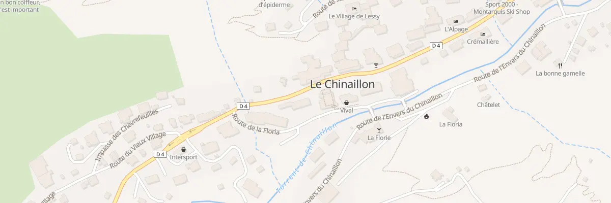 Plan du 6862 Rte du Chinaillon au Grand-Bornand
