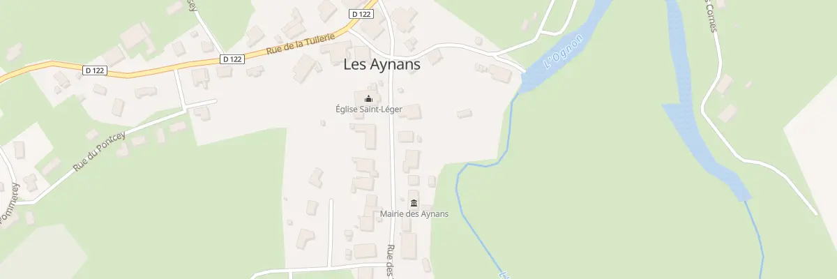 Plan du 7 Rue des Tilleuls aux Aynans