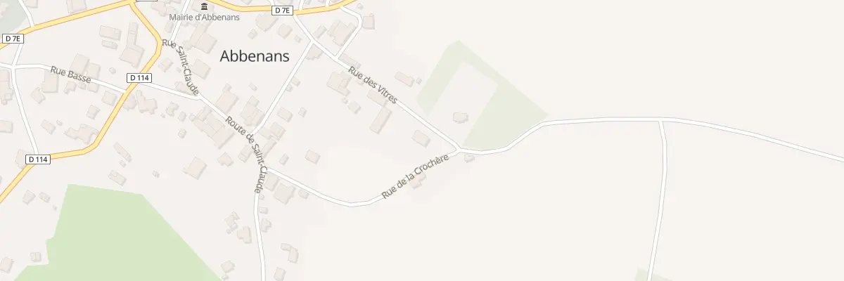 Plan du 10 Rue des Vitres à Abbenans