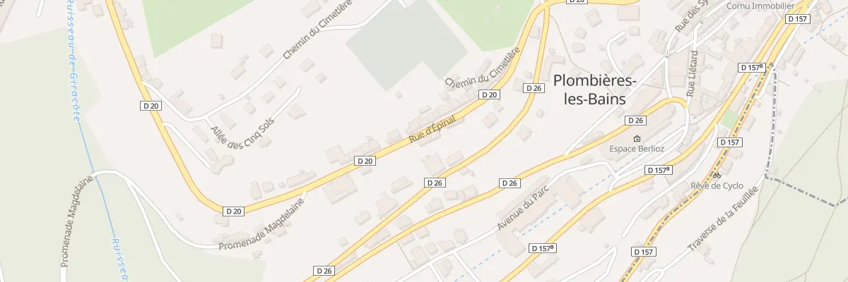 Plan du 7 Rue d’Epinal à Plombières-les-Bains