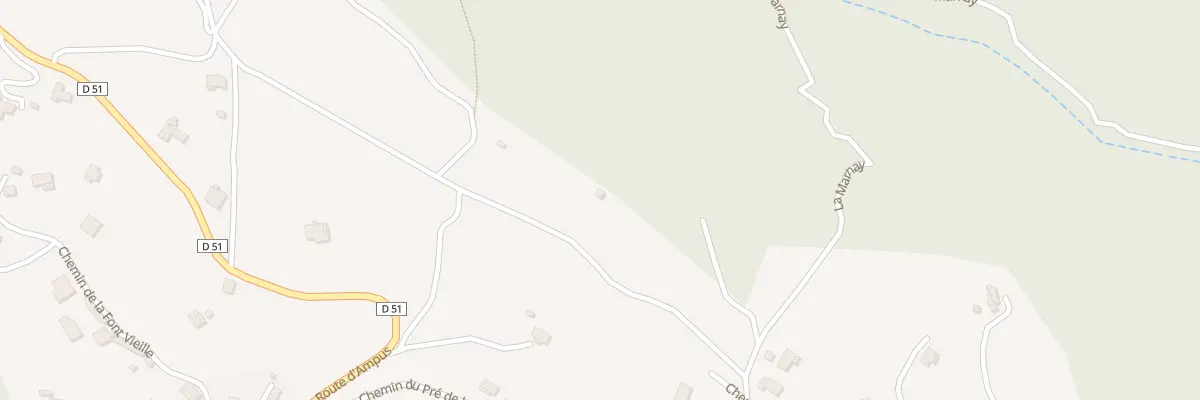 Plan du 5125 Les Ferrages à Châteaudouble