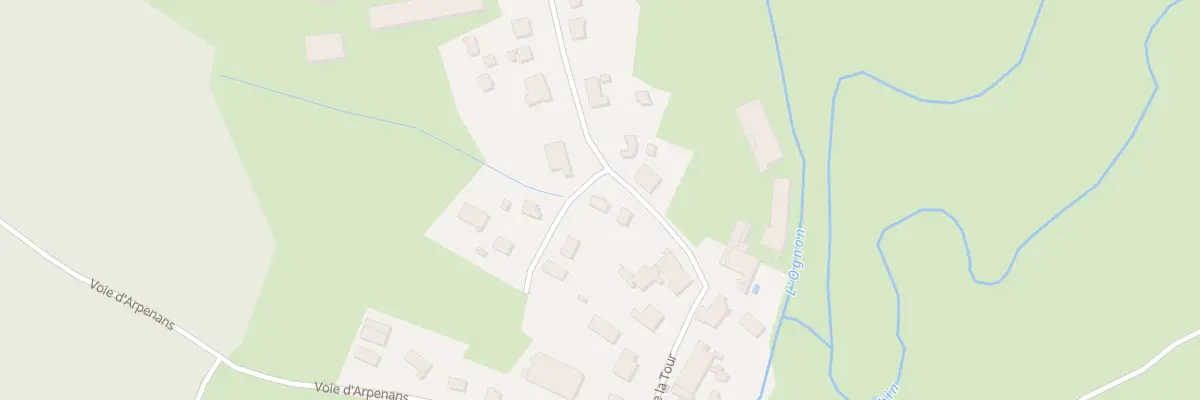 Plan du 1 Imp des Champs la Derriere aux Aynans