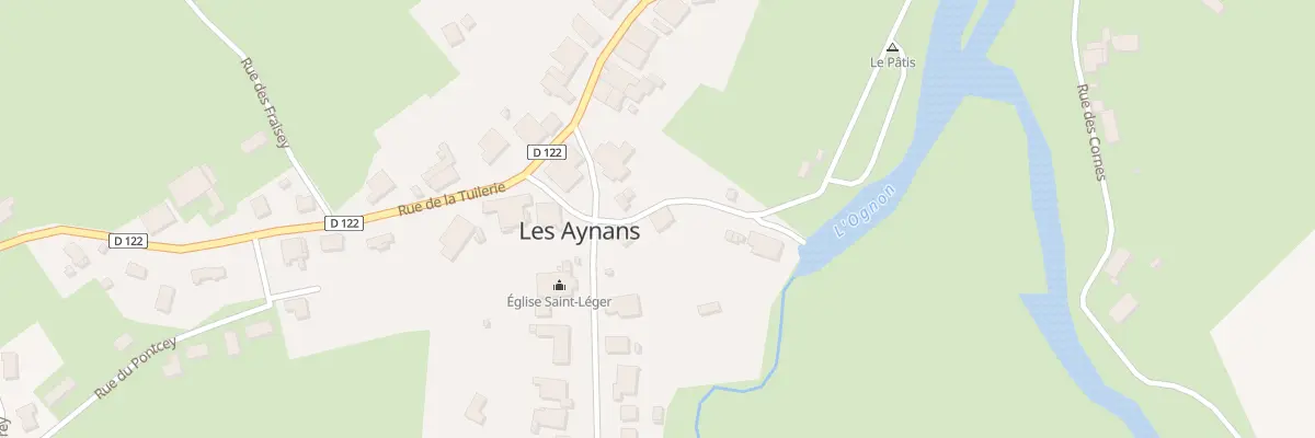 Plan du 4 Rue des Lavandières aux Aynans