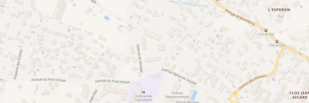 Plan du 140 Av Morgay à Draguignan