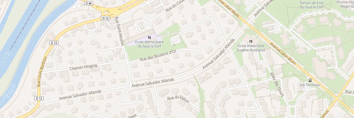 Plan du 9 Rue des Boutons d’Or à Épinal