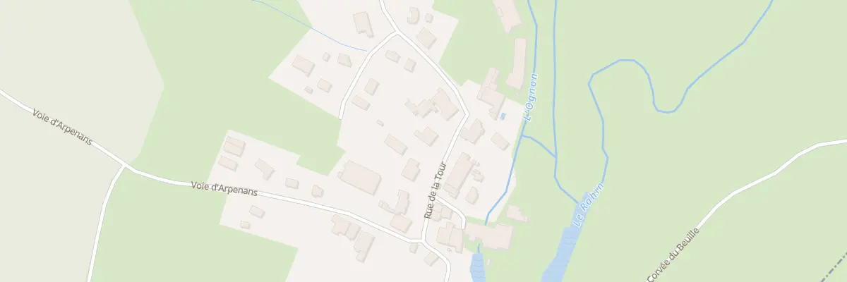 Plan du 10 Rue de la Tour aux Aynans