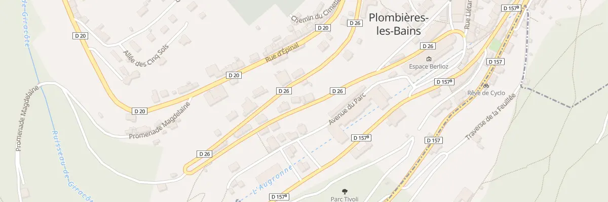 Plan du 8 Av du Gal de Gaulle à Plombières-les-Bains