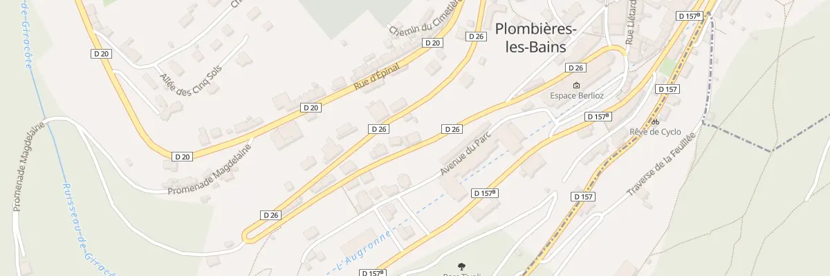 Plan du 6 Av du Gal de Gaulle à Plombières-les-Bains