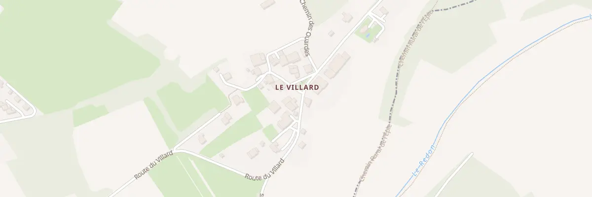 Plan du 1611 Rte du Villard à Perrignier