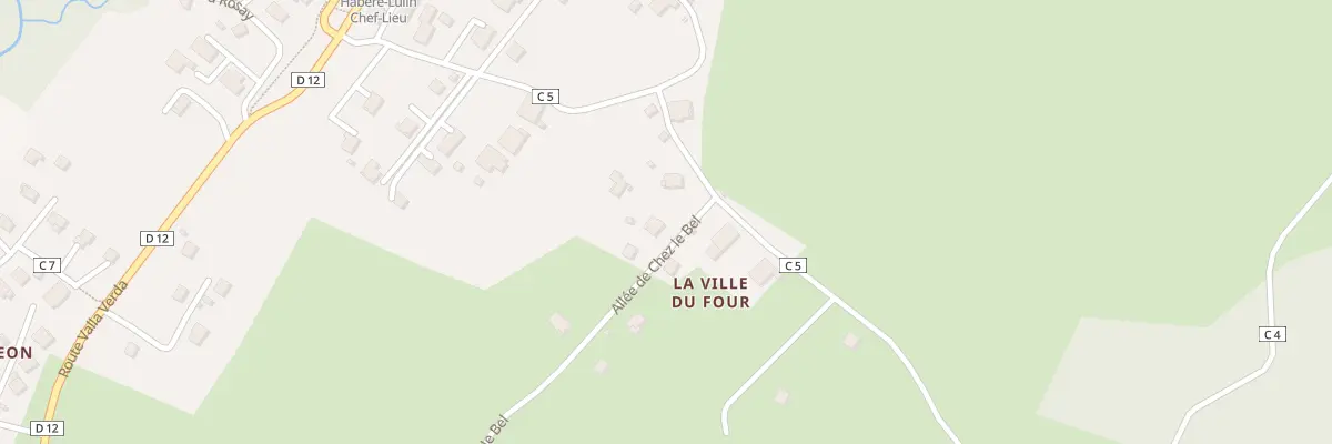 Plan du 44 All de chez le Bel à Habère-Lullin